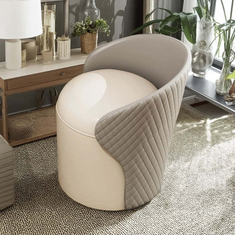 Minimalist Leather Accent Chair