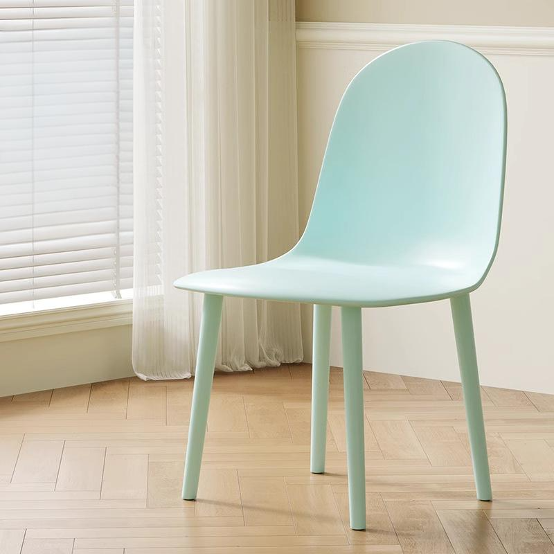Minimalist Velvet Leather Curved Ergonomic Dining Chair