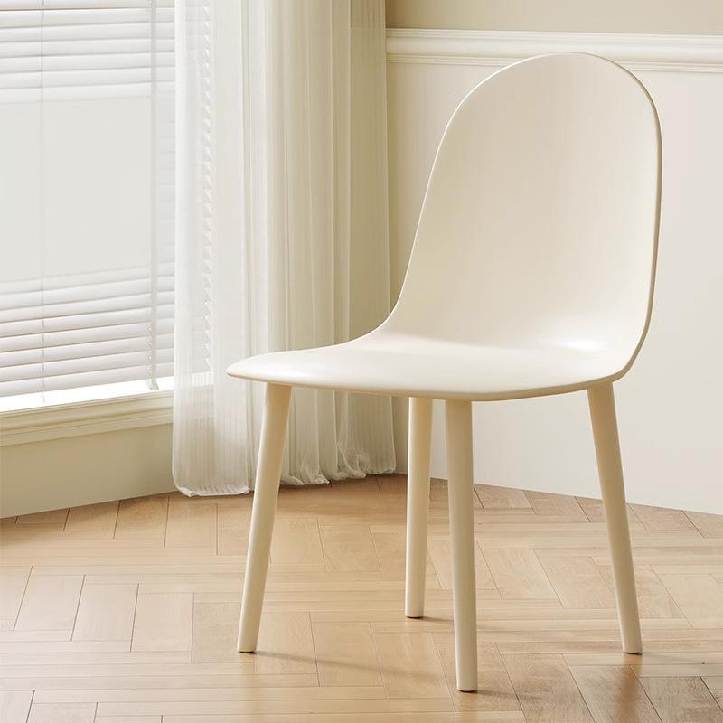 Minimalist Velvet Leather Curved Ergonomic Dining Chair