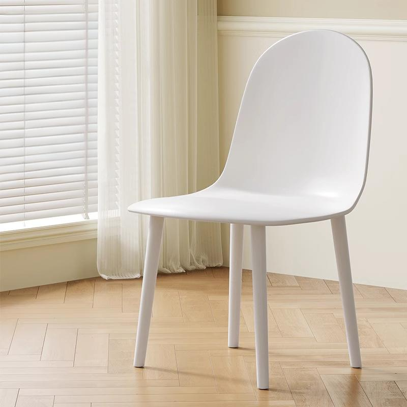 Minimalist Velvet Leather Curved Ergonomic Dining Chair