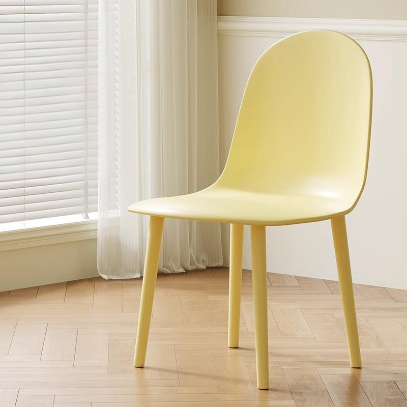 Minimalist Velvet Leather Curved Ergonomic Dining Chair