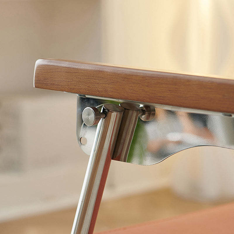 Nordic Saddle Leather Steel Dining Chair