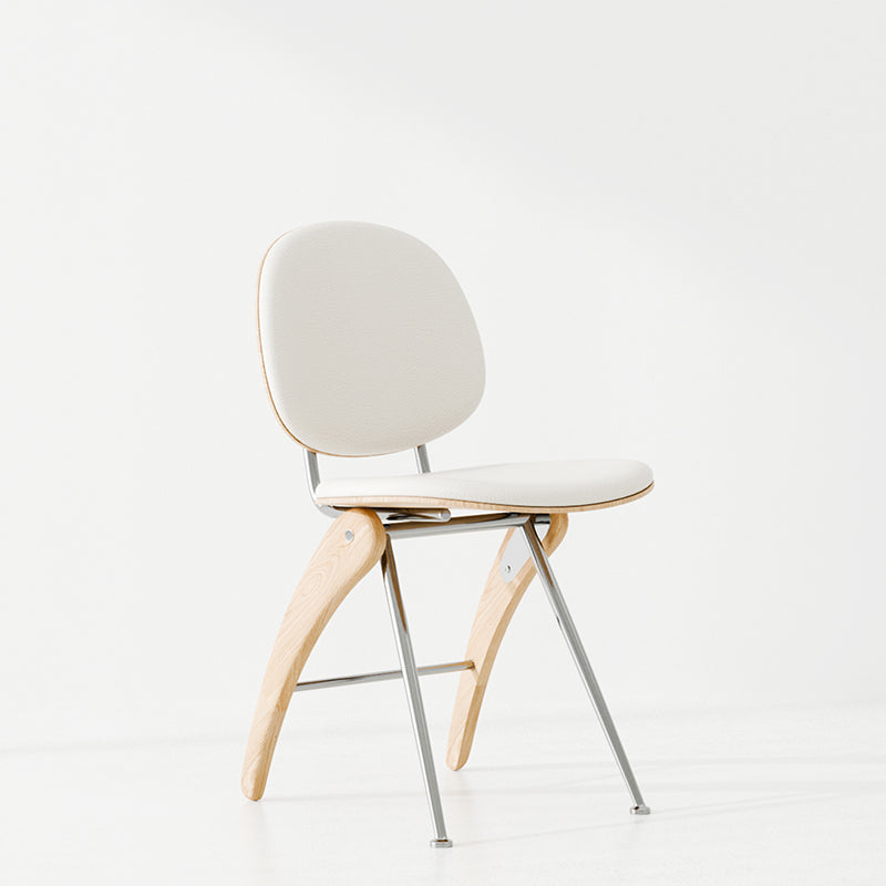 Mid-Century Leather Accent Chair