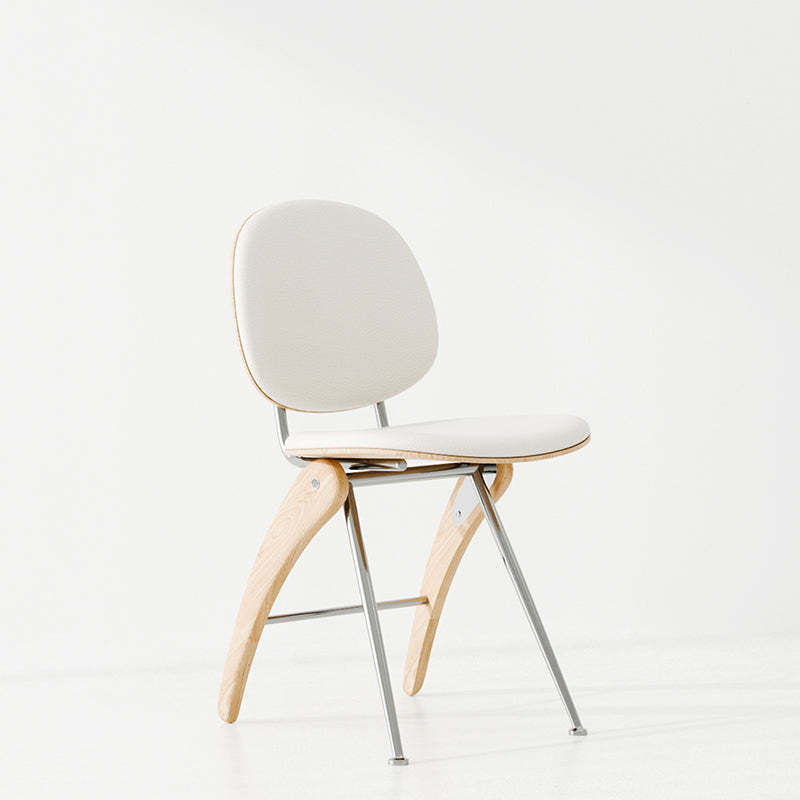 Mid-Century Leather Accent Chair