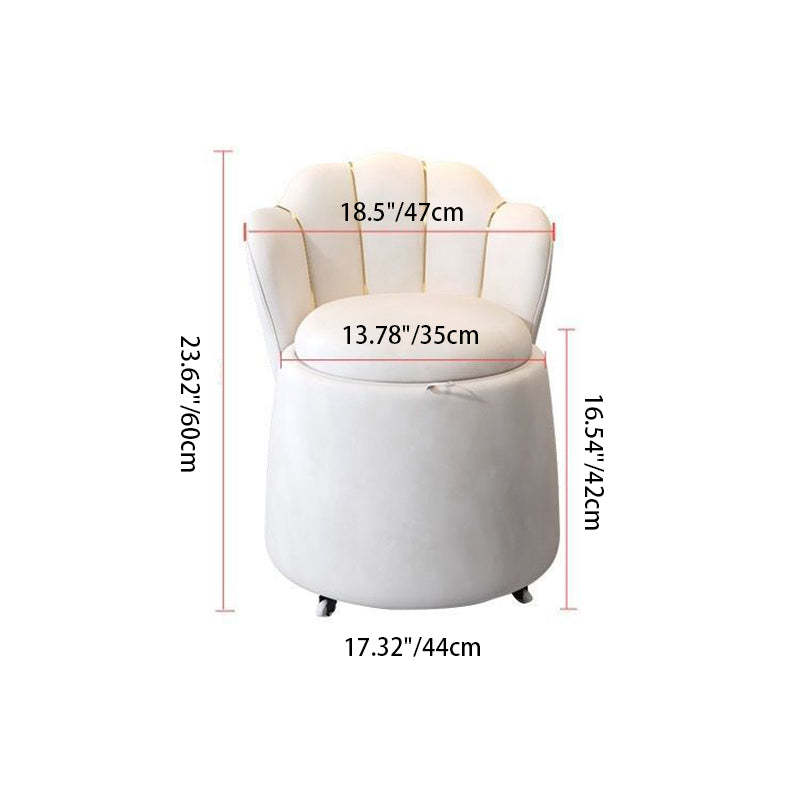 Nordic Velvet 1-Storage Nightstand — Pink