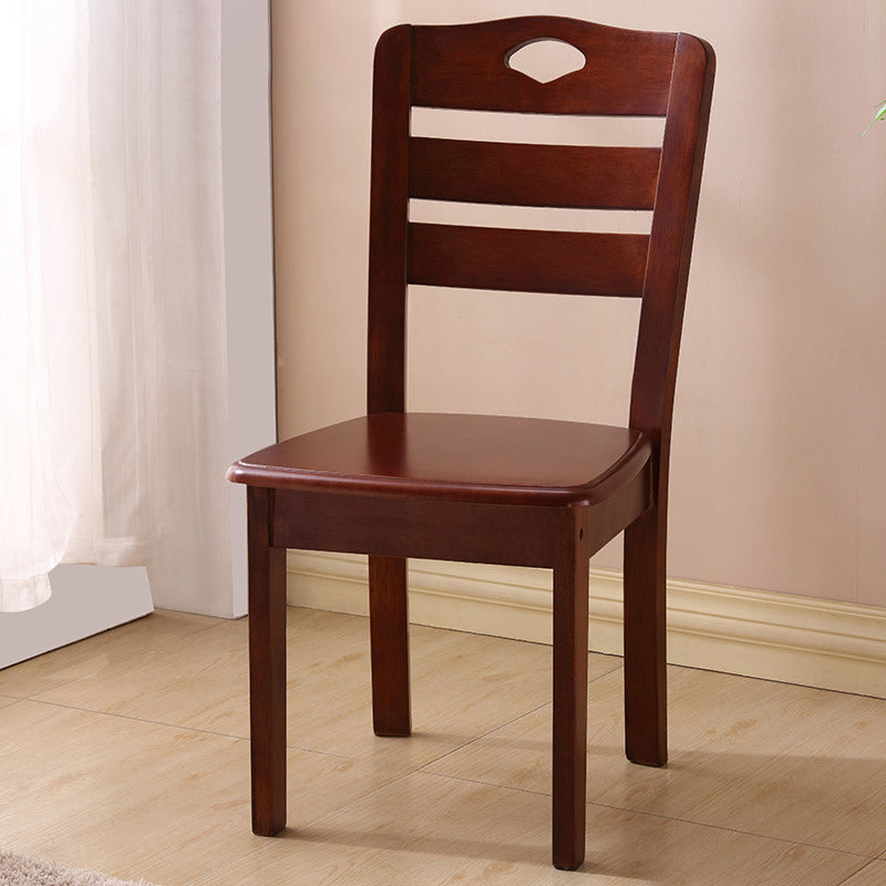 Minimalist Wood Square Bedroom Dining Chair