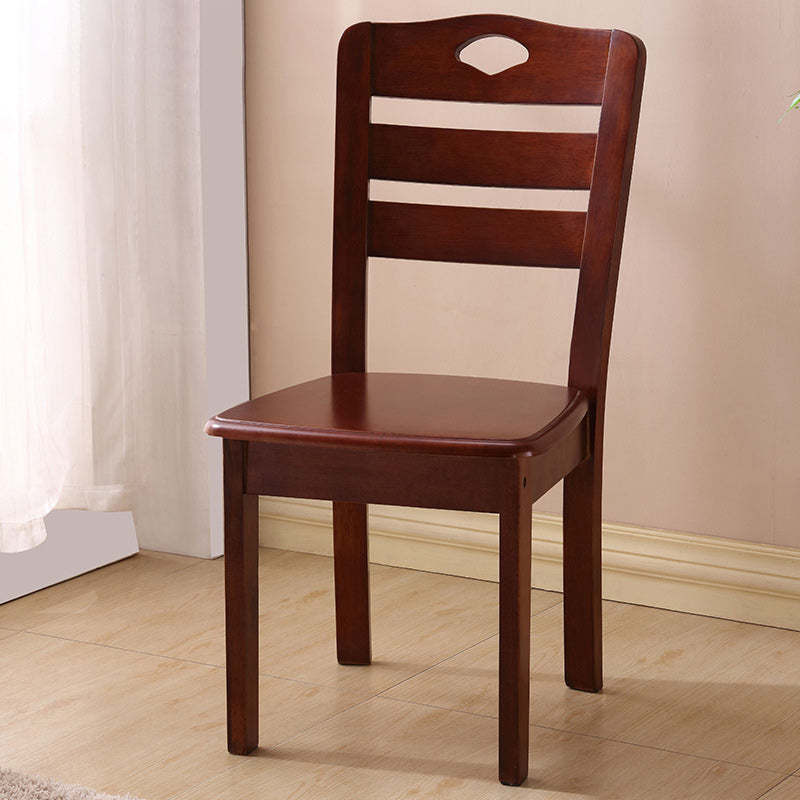 Minimalist Wood Square Bedroom Dining Chair