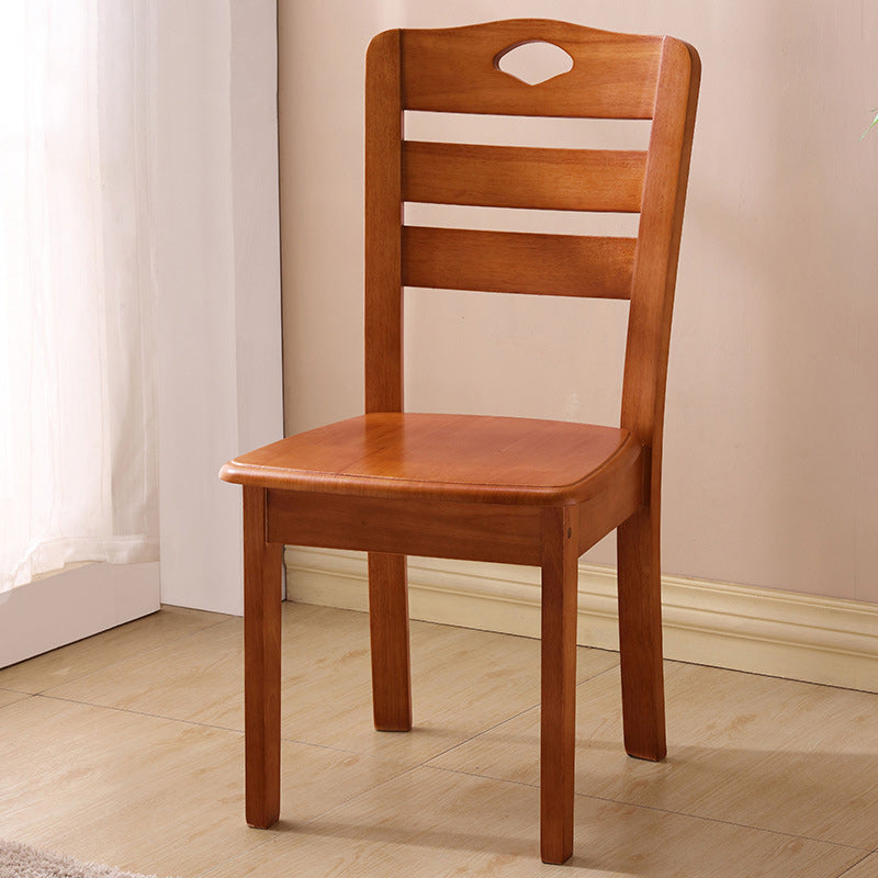 Minimalist Wood Square Bedroom Dining Chair