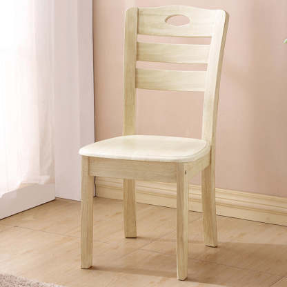 Minimalist Wood Square Bedroom Dining Chair