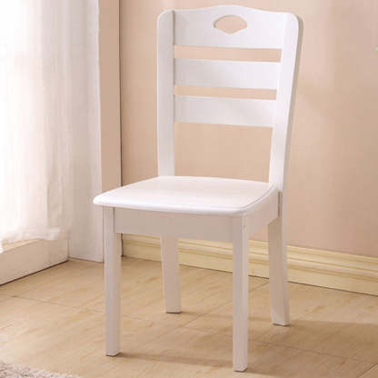 Minimalist Wood Square Bedroom Dining Chair