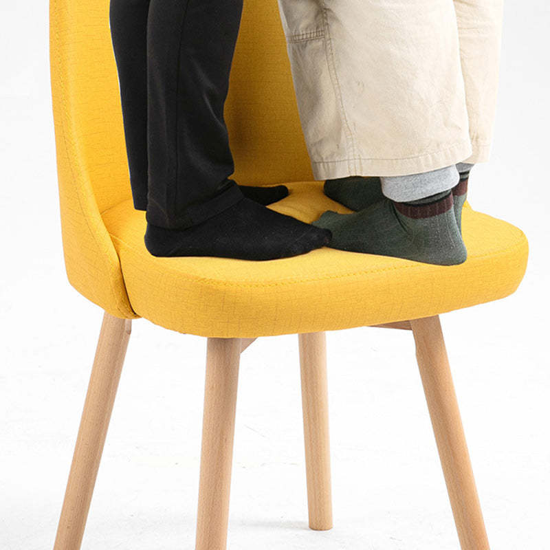 Nordic Wood Nightstand — Blue