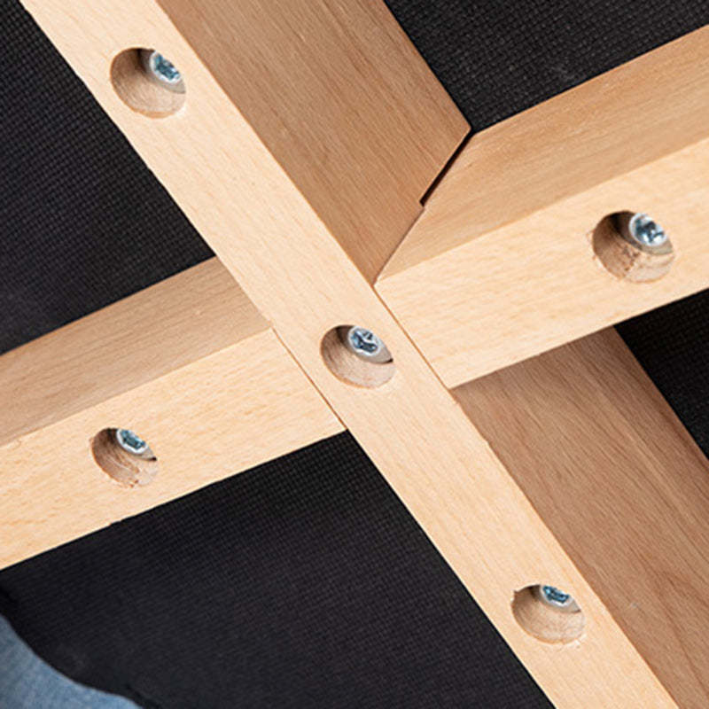 Nordic Wood Nightstand — Yellow