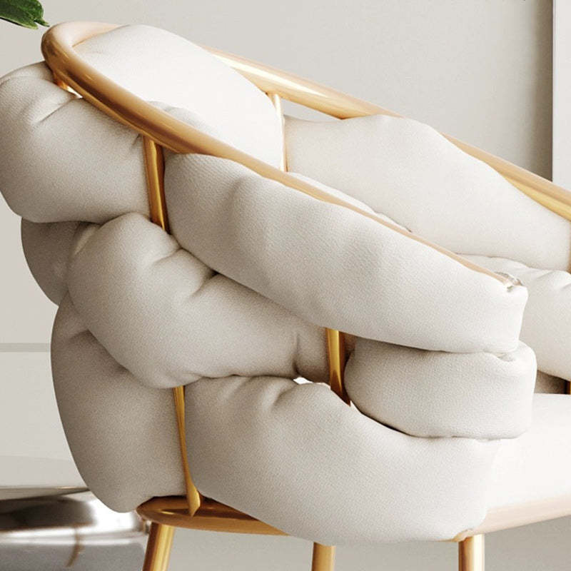 Nordic Velvet Metal Bubble Vanity Stool