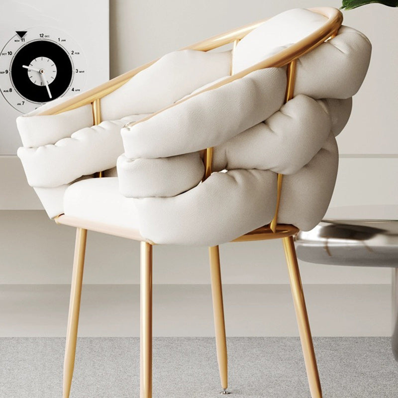 Nordic Velvet Metal Bubble Vanity Stool