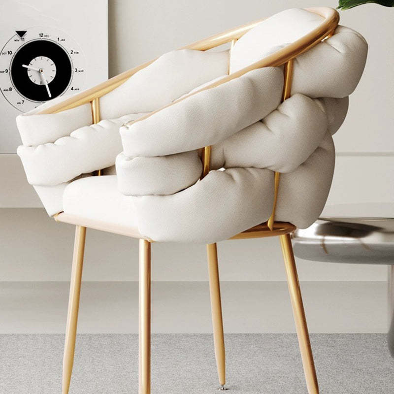 Nordic Velvet Metal Bubble Vanity Stool