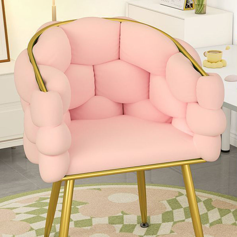 Nordic Velvet Metal Bubble Vanity Stool