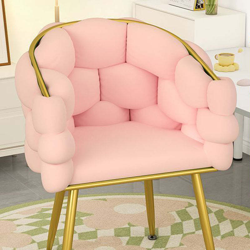 Nordic Velvet Metal Bubble Vanity Stool