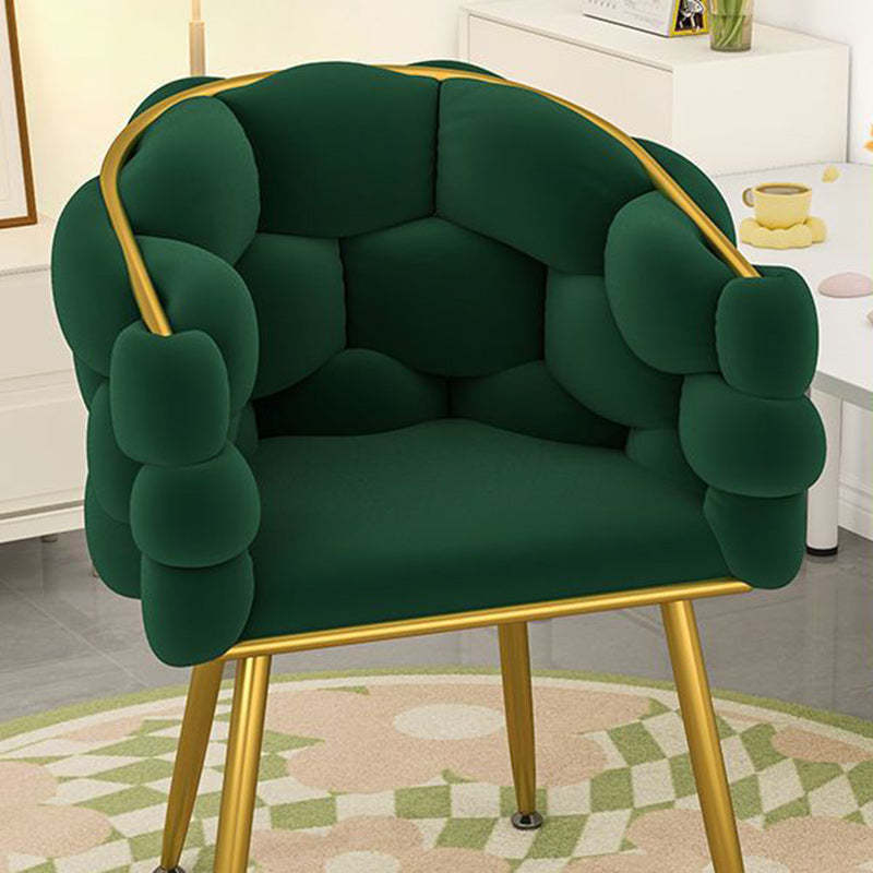 Nordic Velvet Metal Bubble Vanity Stool