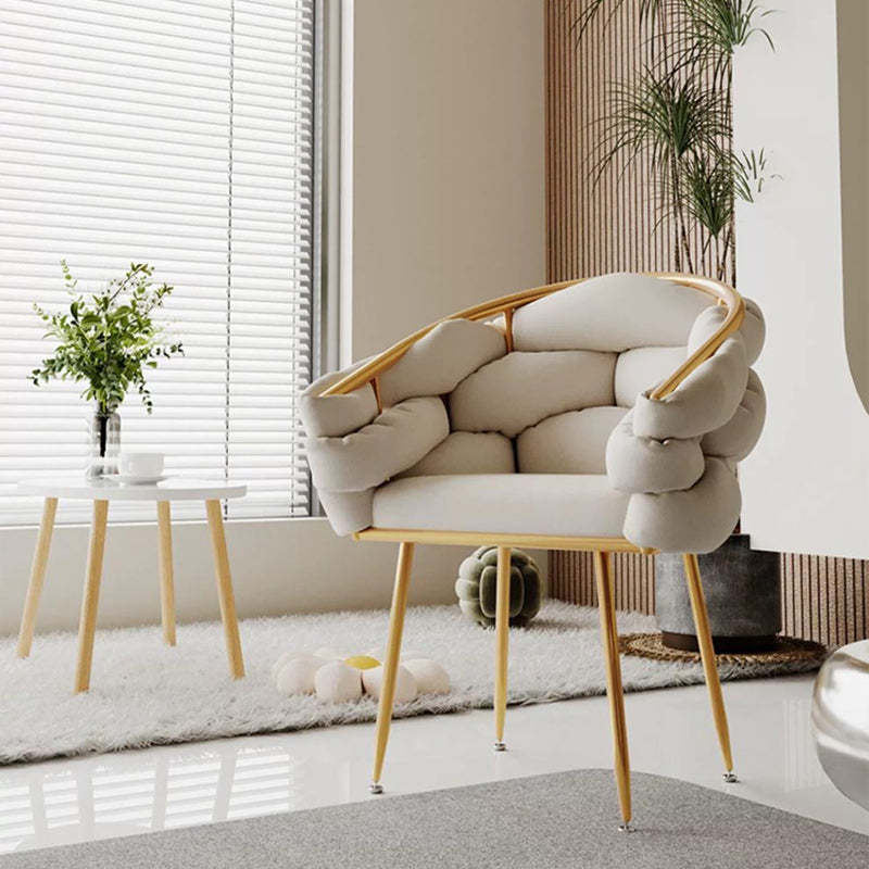 Nordic Velvet Metal Bubble Vanity Stool
