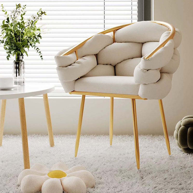Nordic Velvet Metal Bubble Vanity Stool