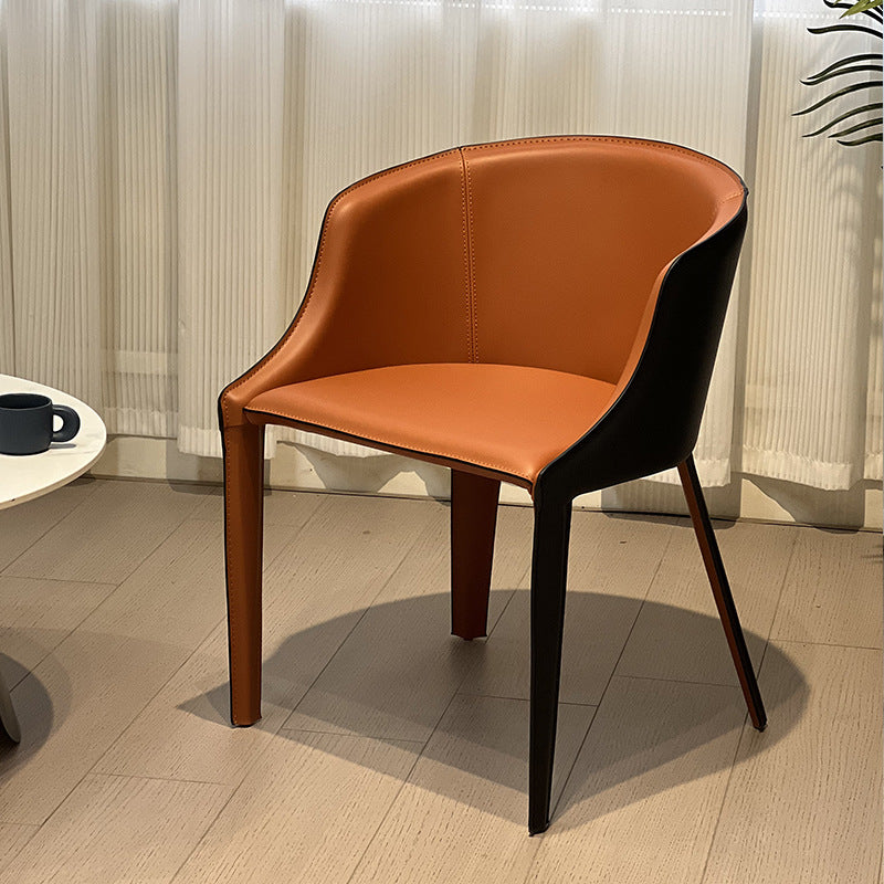 Minimalist Saddle Leather Nightstand