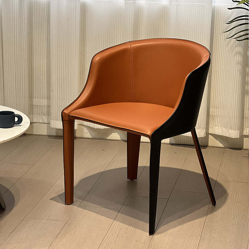 Minimalist Saddle Leather Nightstand