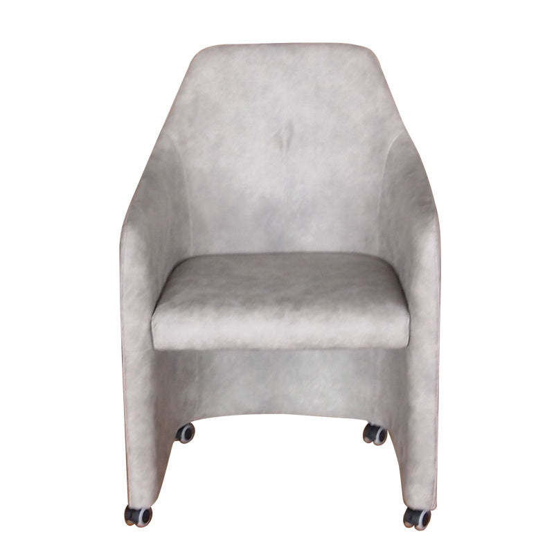 Fabric Metal Curved Mobile Desk Chair