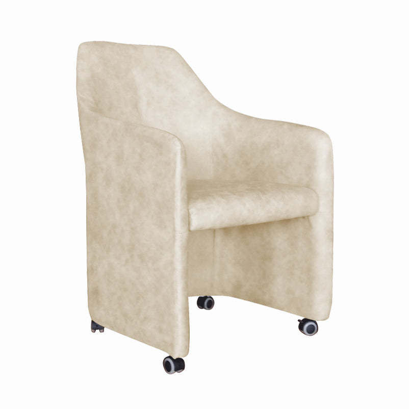 Fabric Metal Curved Mobile Desk Chair
