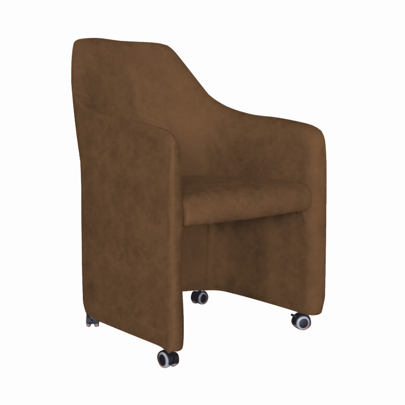 Fabric Metal Curved Mobile Desk Chair