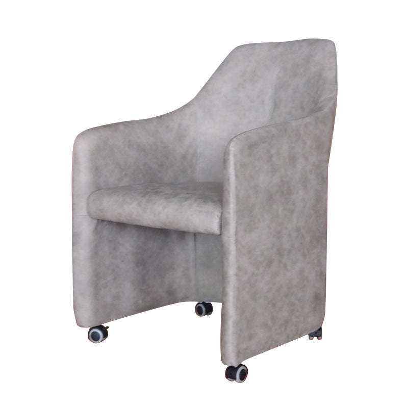 Fabric Metal Curved Mobile Desk Chair