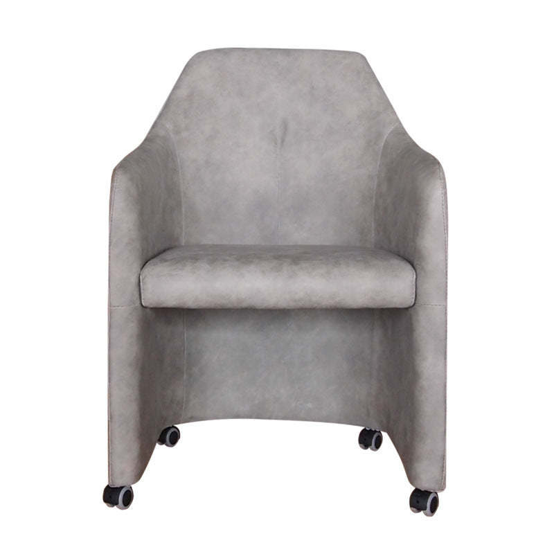 Fabric Metal Curved Mobile Desk Chair