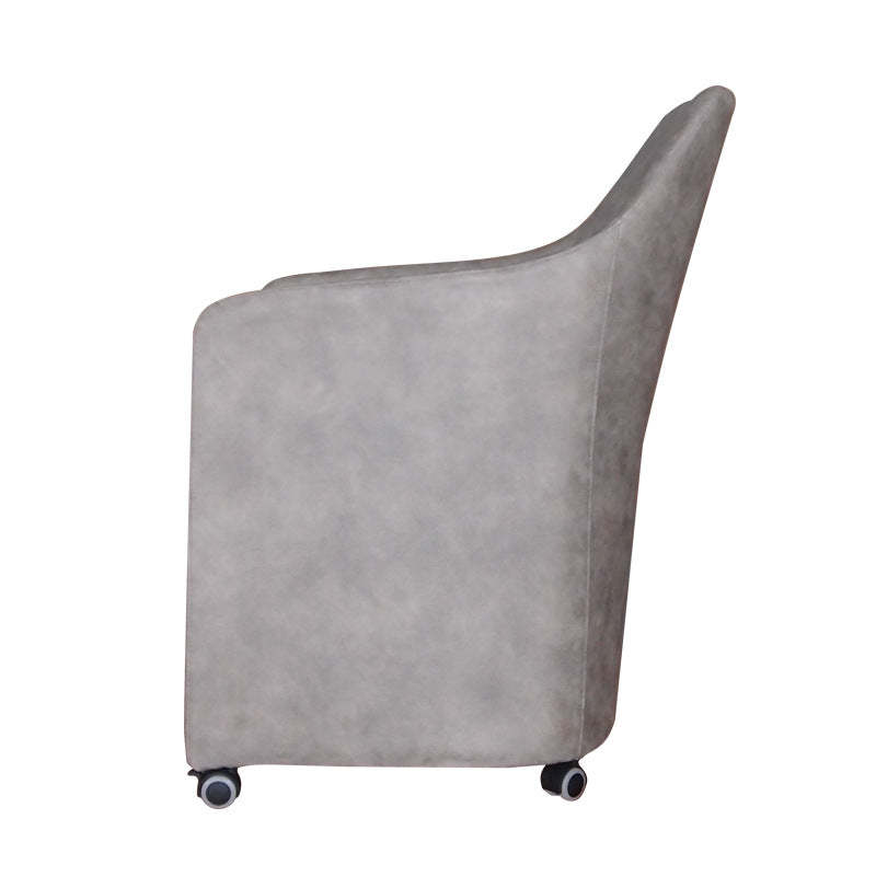 Fabric Metal Curved Mobile Desk Chair