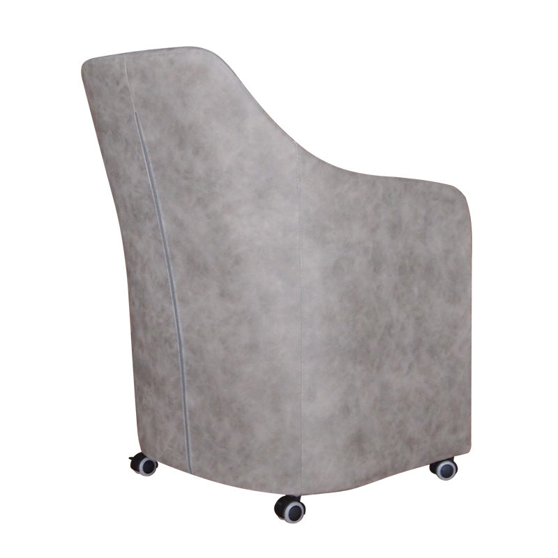 Fabric Metal Curved Mobile Desk Chair