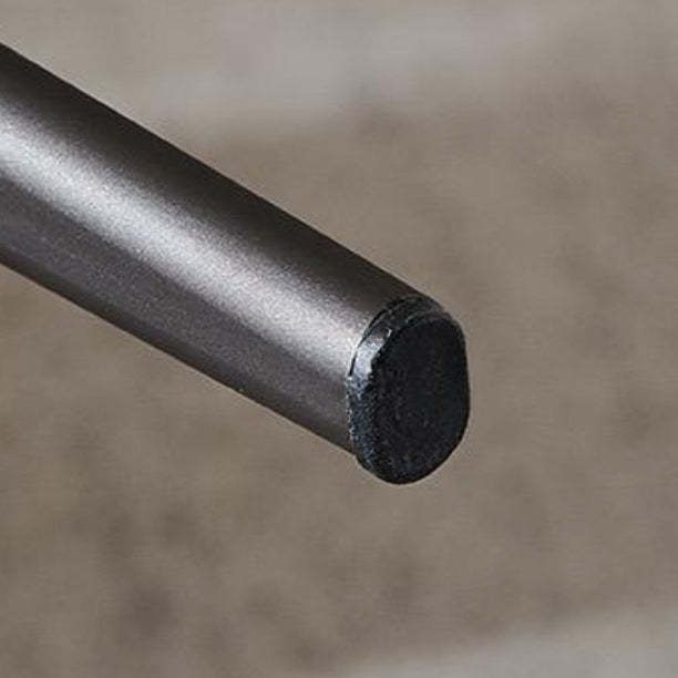 Scandinavian Leather Steel Semi-Enclosed Dining Chair