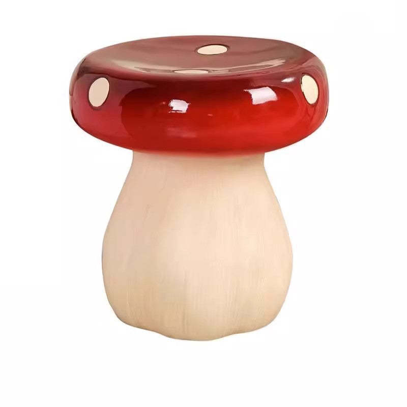 Art Deco Plastic Mushroom Low Stool