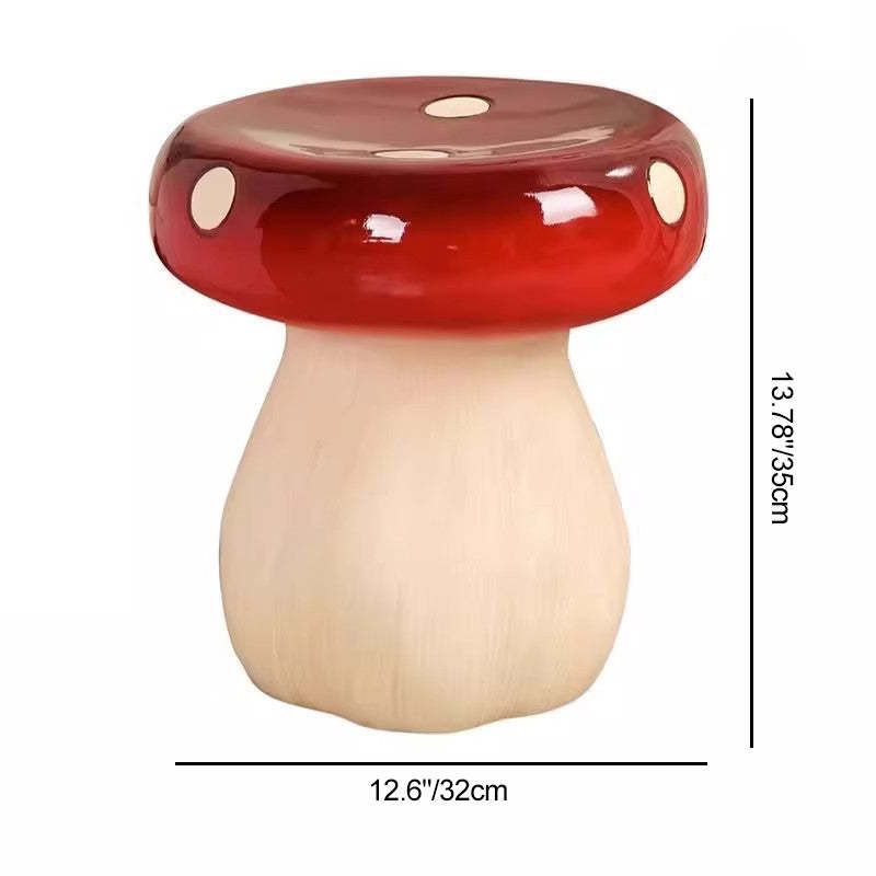 Art Deco Plastic Mushroom Low Stool