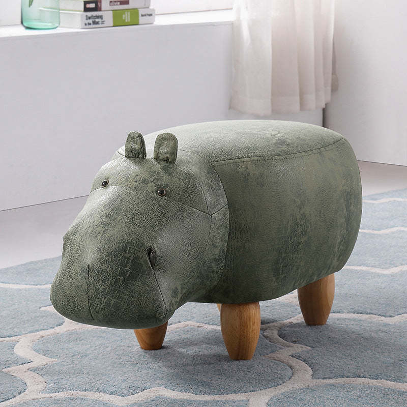 Lighom art deco art gray footstools — Normal Model / Green