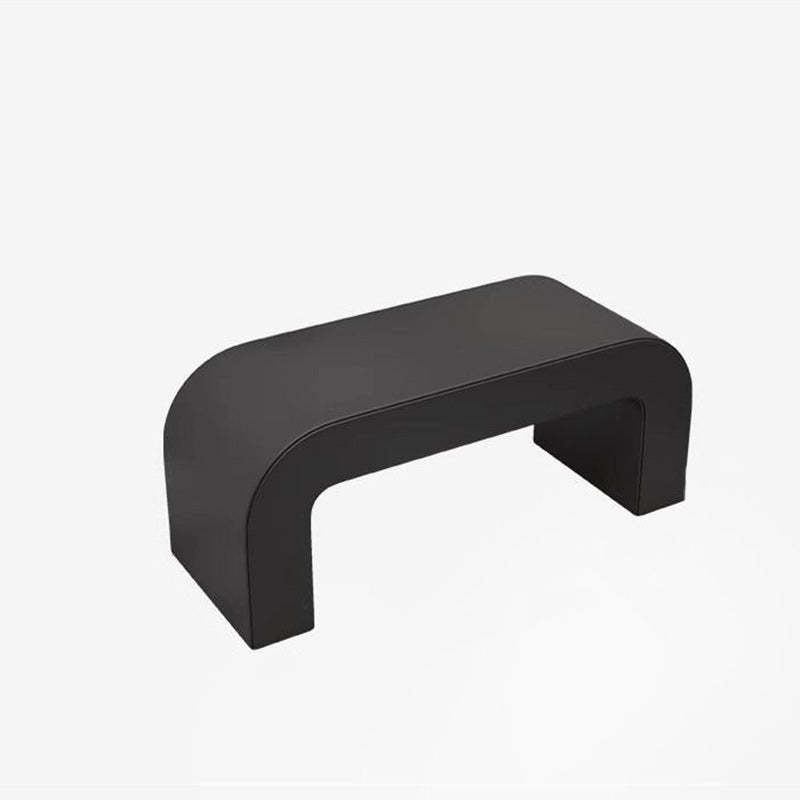 Contemporary PU Leather Wood Footstool Bench