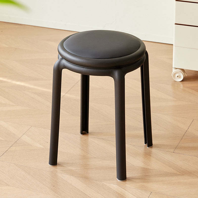 Minimalist Leather Round Chair