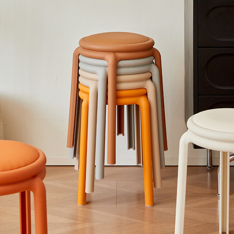 Minimalist Leather Round Chair