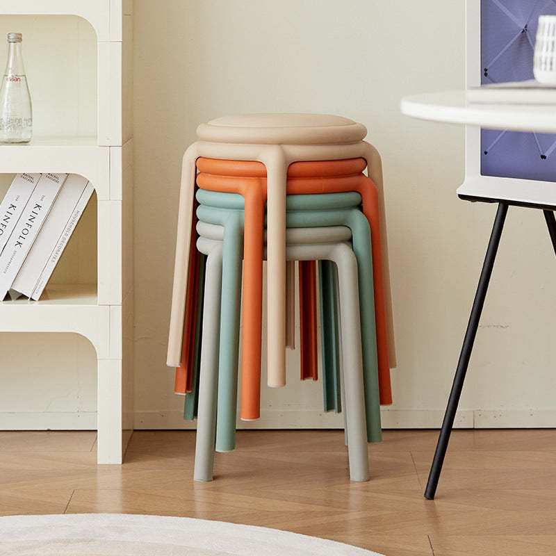 Minimalist Leather Round Chair