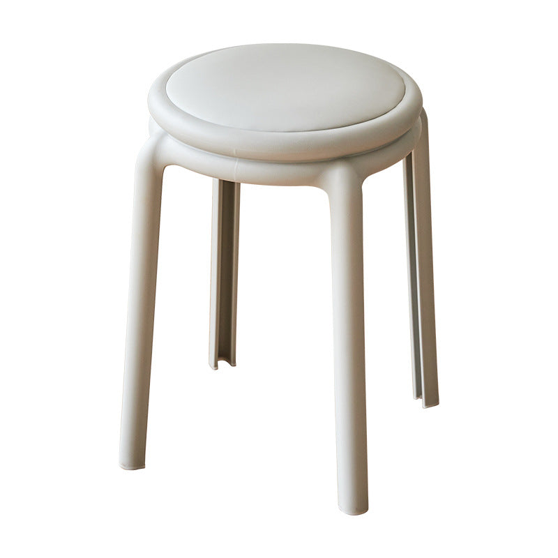 Minimalist Leather Round Chair