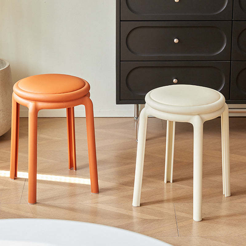 Minimalist Leather Round Chair