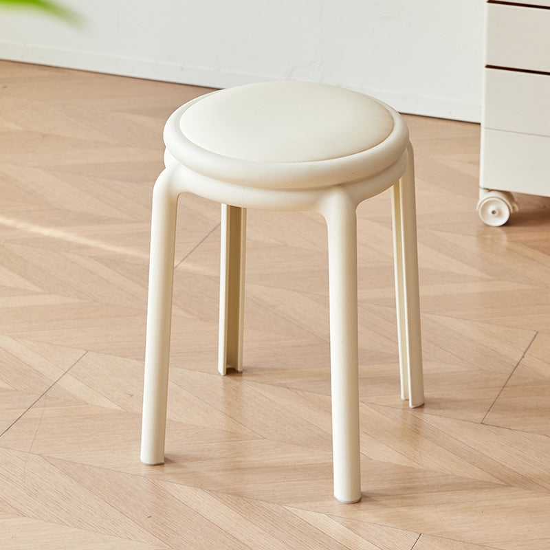 Minimalist Leather Round Chair