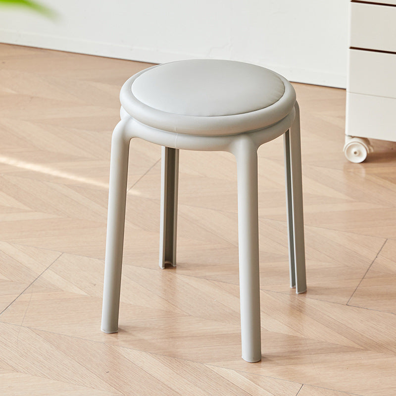 Minimalist Leather Round Chair