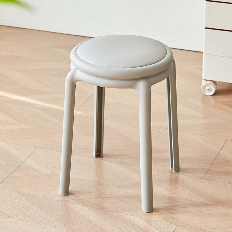 Minimalist Leather Round Chair
