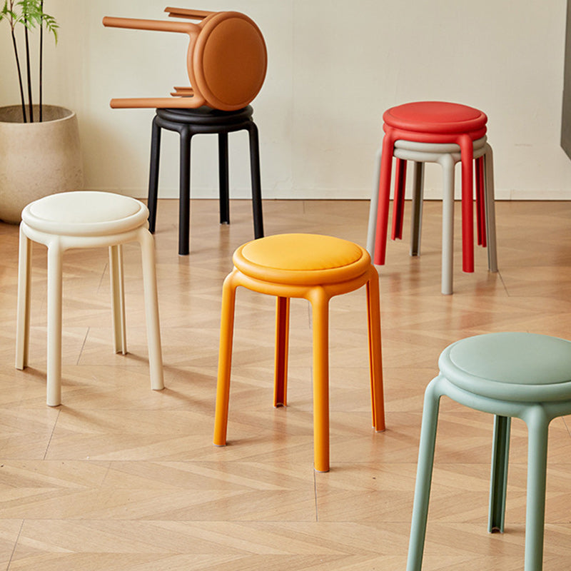 Minimalist Leather Round Chair