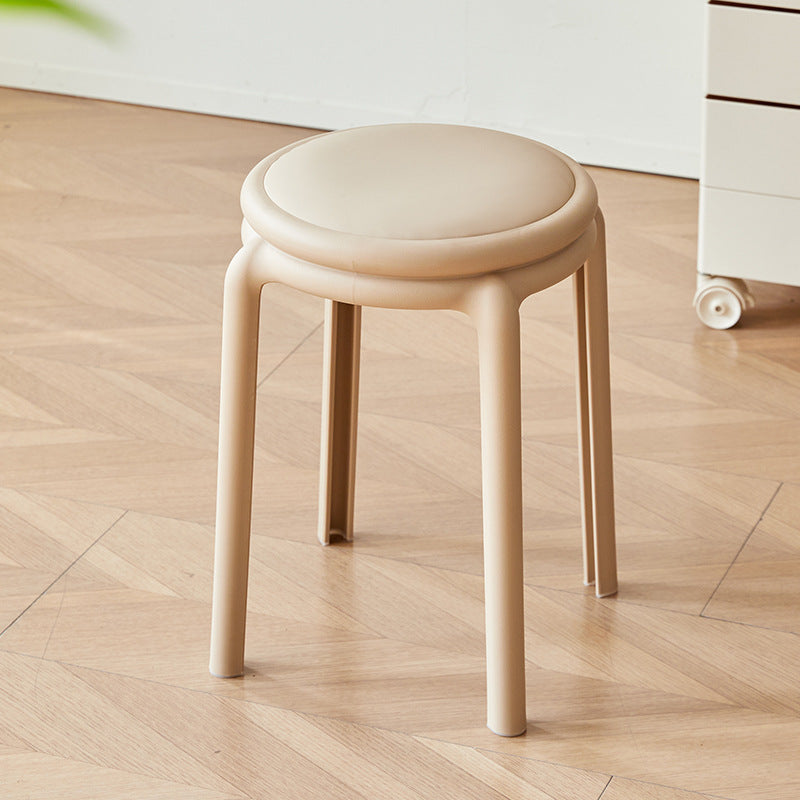 Minimalist Leather Round Chair