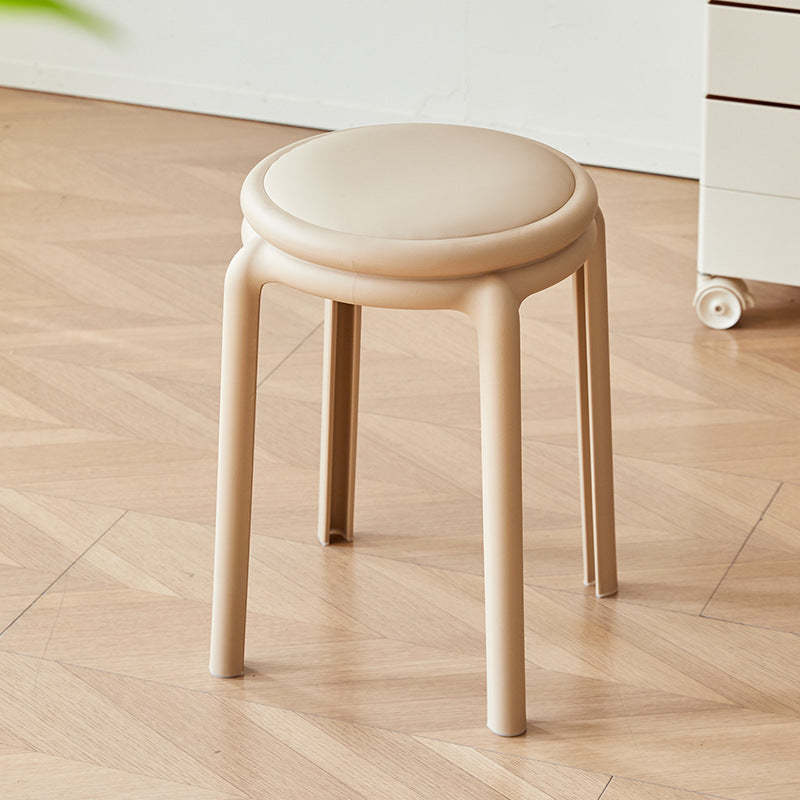 Minimalist Leather Round Chair