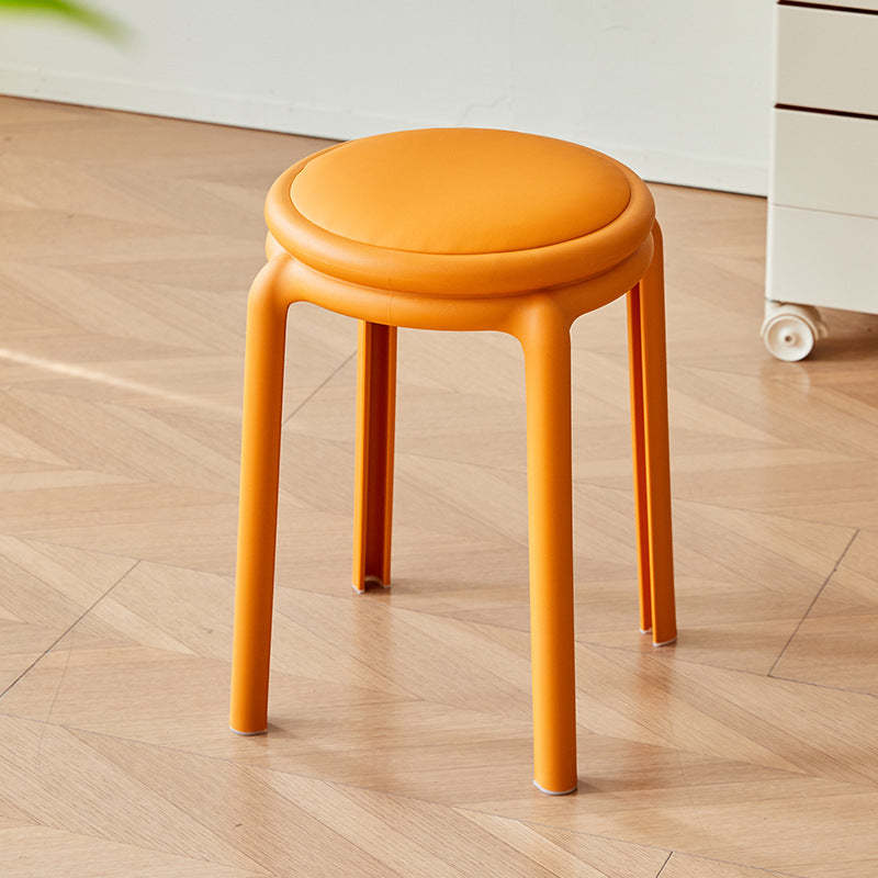 Minimalist Leather Round Chair